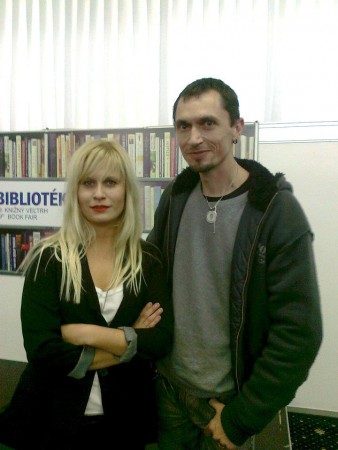 4.11.2012 s Mirkou Abelovou, autorkou básnickej zbierky Striptíz